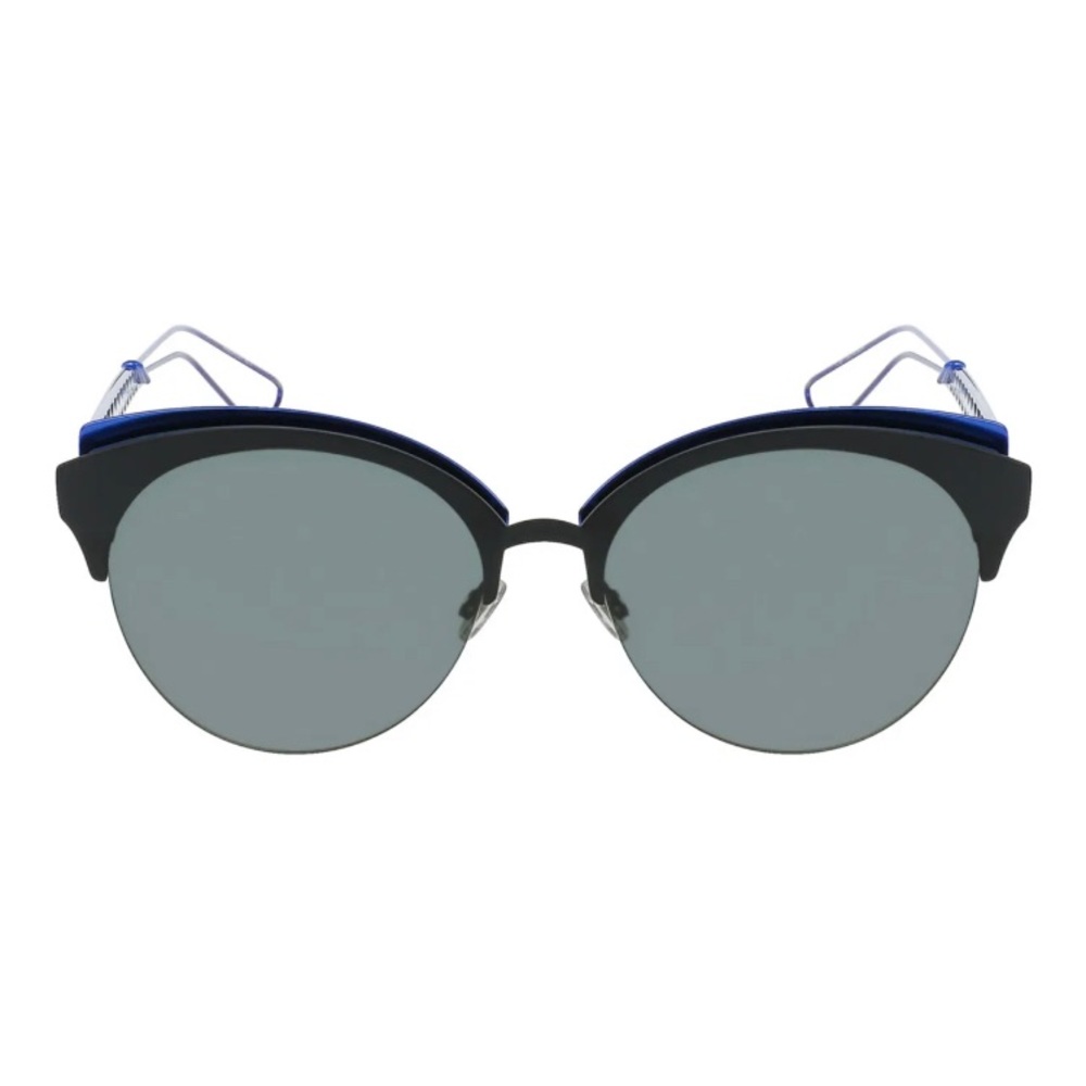 DIOR SUNGLASSES WOMENS CAT EYE GREY SILVER DIORCLUBS-MTBKBLUE